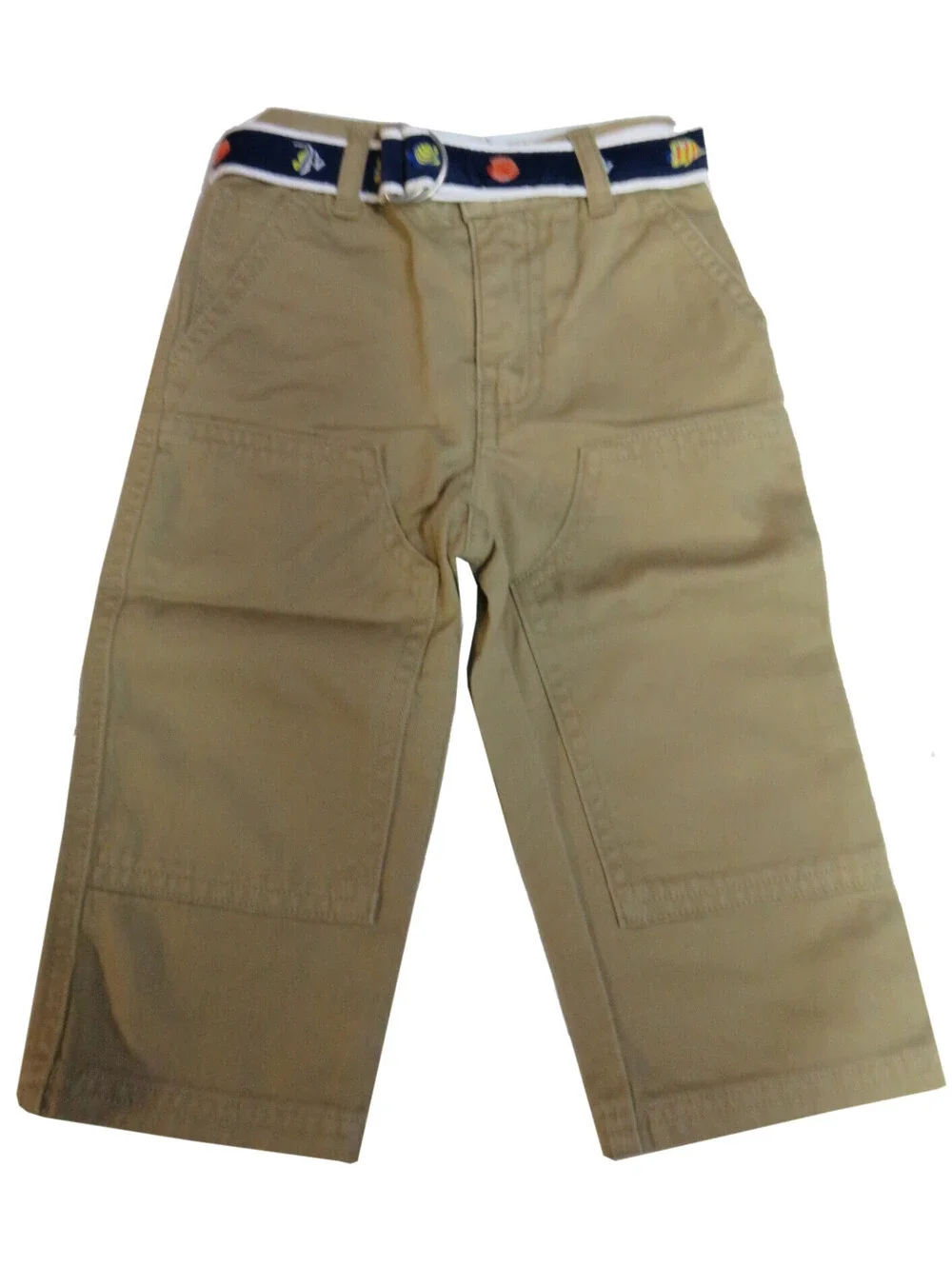 Polo Ralph Lauren Baby Boys 2 Pc. Shirt and Pants Outfit Blue Khaki 3 -6 Month
